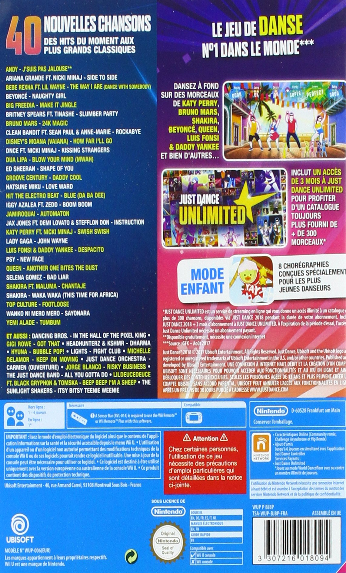 Just Dance 2018 [Edizione: Francia]