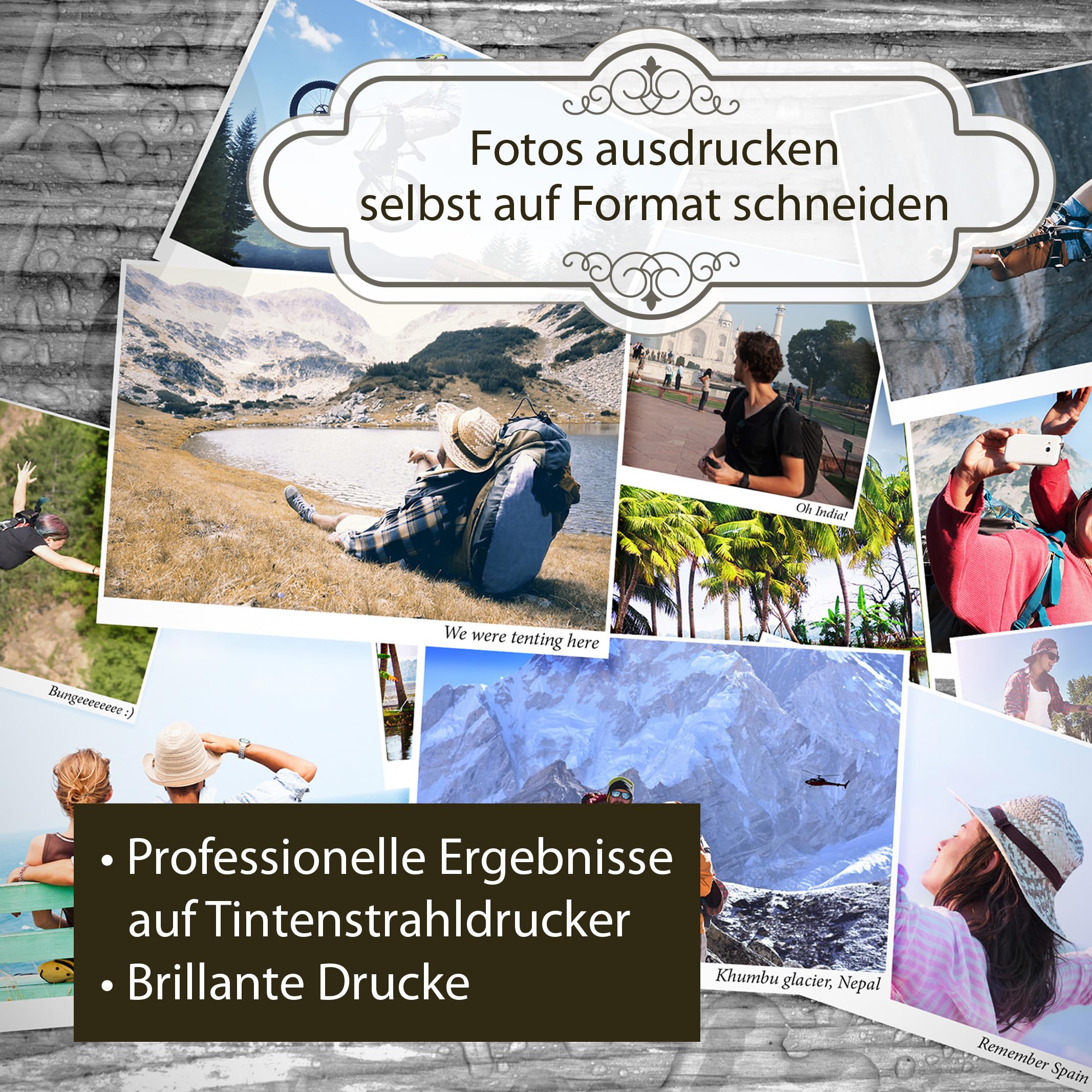 TATMOTIVE Fotopapier Fotokarton A4 200g matt Inkjet 500 Blatt | Beidseitig bedruckbar, hohe Opazität, perfekte Planlage, ideal für Einladungen und Postkarten, von Hand beschreibbar