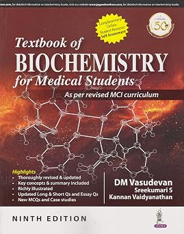 (OLD EDITION) Textbook of Biochemistry for Medical Students
