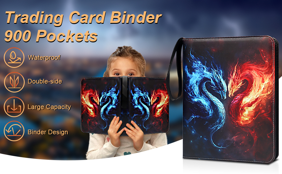 pokemon binder 900 cards Amazon.com: 9-Pocket Trading Card Binder Holds 900 Cards