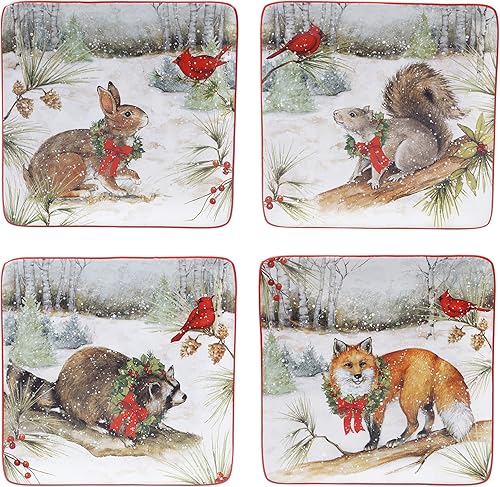 Miniatura 3 de Certified International Juego de vajilla Winter Forest de 16 piezas, servicio para 4