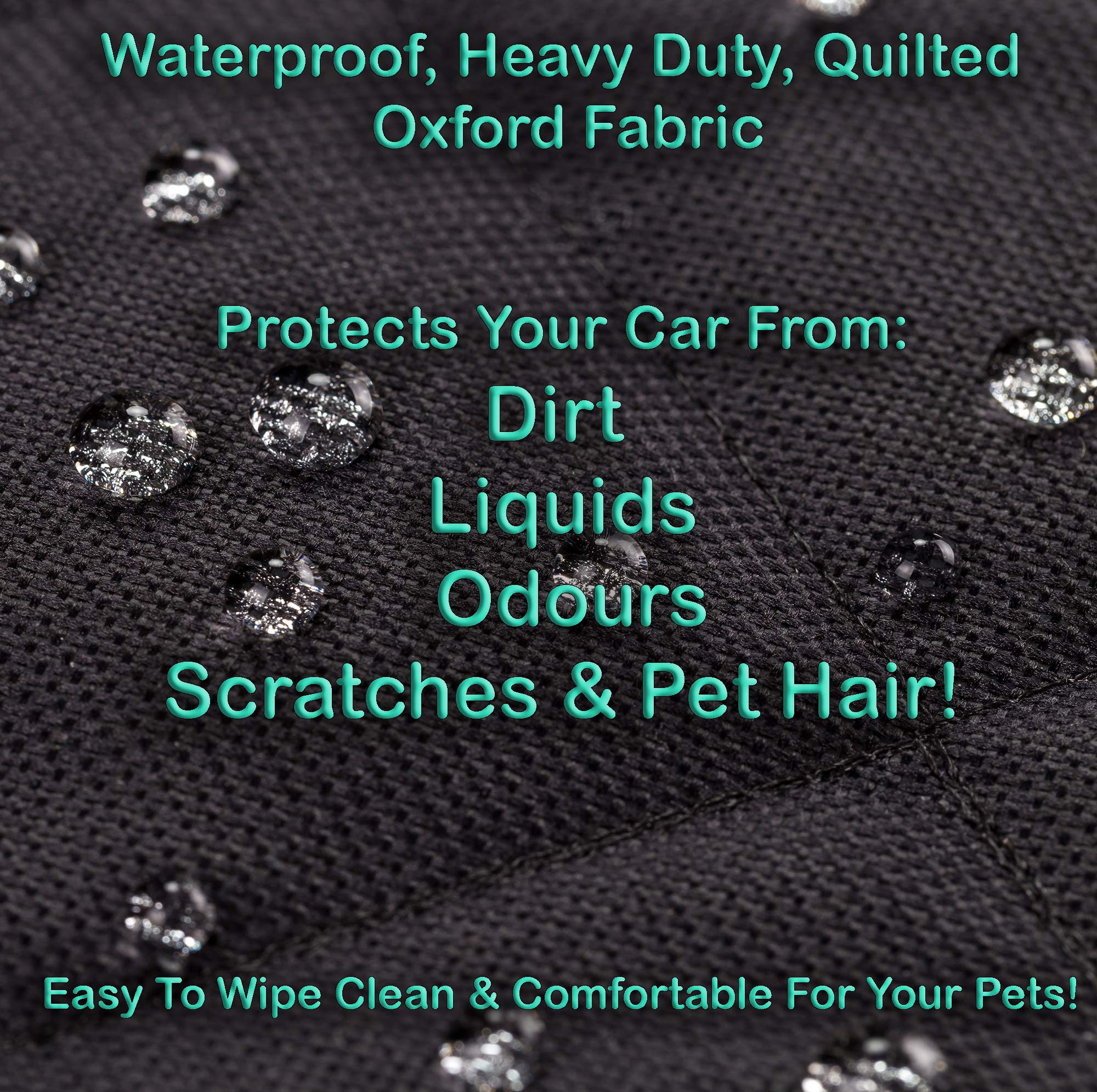 Protector Maletero de Coche para Perros con protección de Parachoques - Funda Resistente con 4 Capas - Cubre Maletero Impermeable y Antideslizante - Ajuste Universal para Maletero Hatchback o SUV