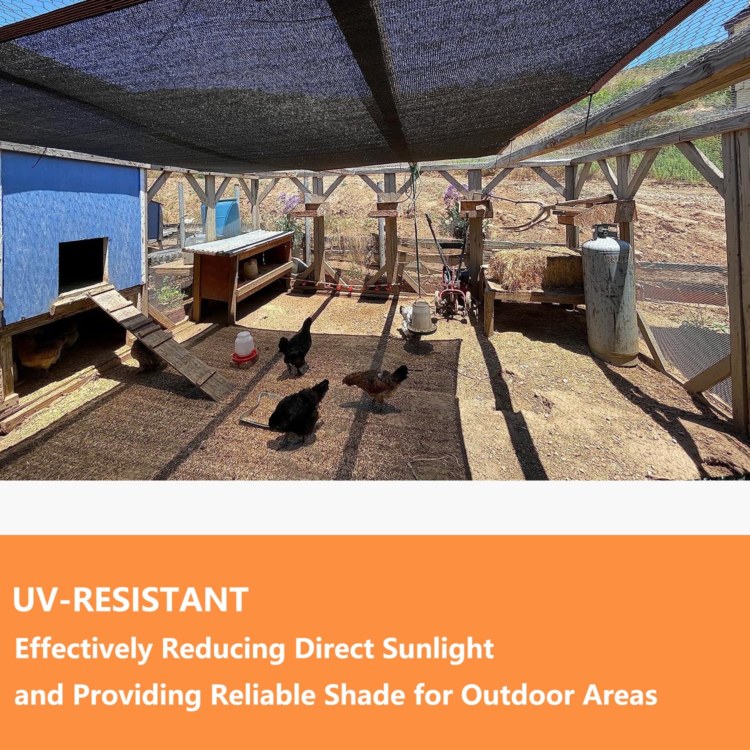 DATOUJL Rete Ombreggiante 2x6m | 90-95% Protezione UV con Anelli Metallici | Tessuto Anti-UV Rinforzato per Serra, Giardino, Capanno Auto o Recinzioni | Personalizzabile (Beige,5m*5m
