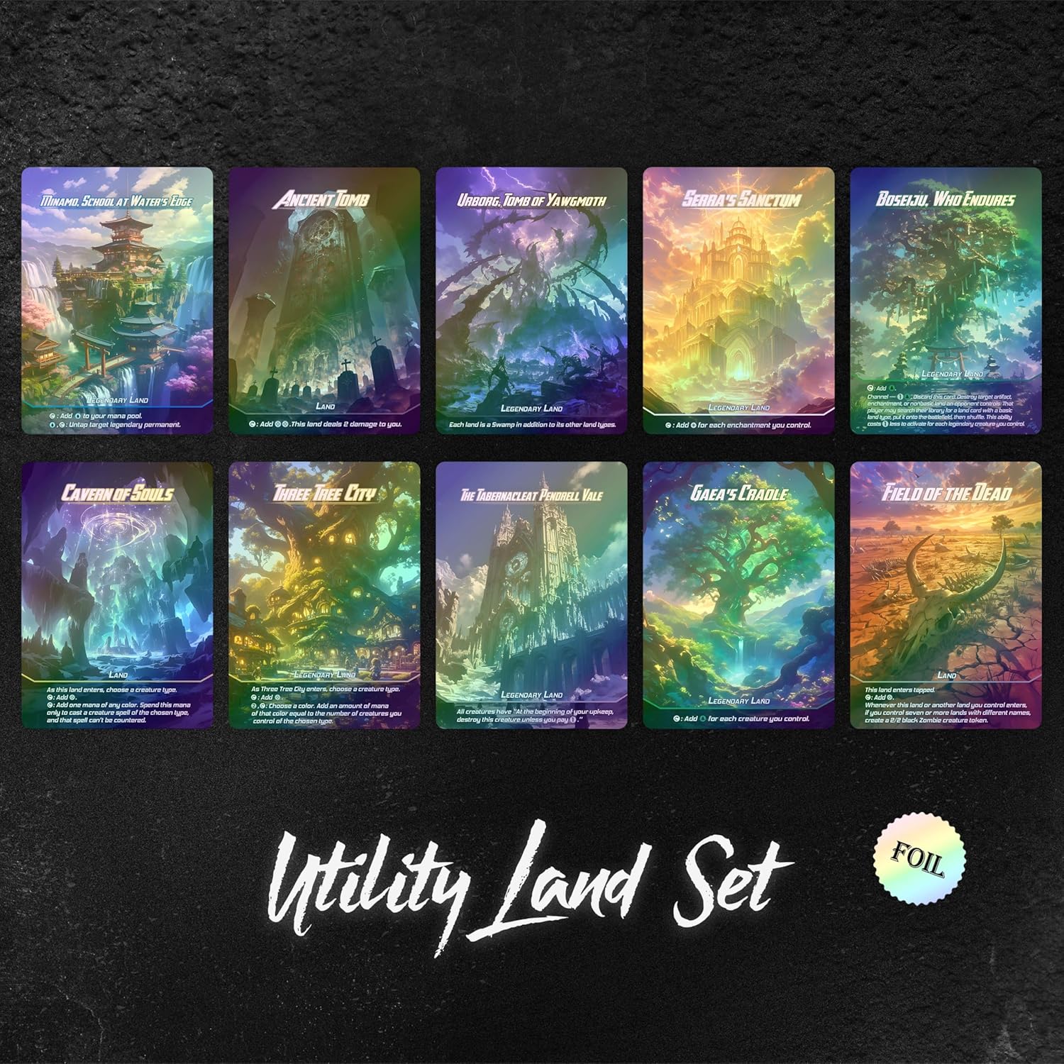 Proxy Cards for Magic The Gathering, Alternative Custom Art DIY Cards, Utility Land, Normal