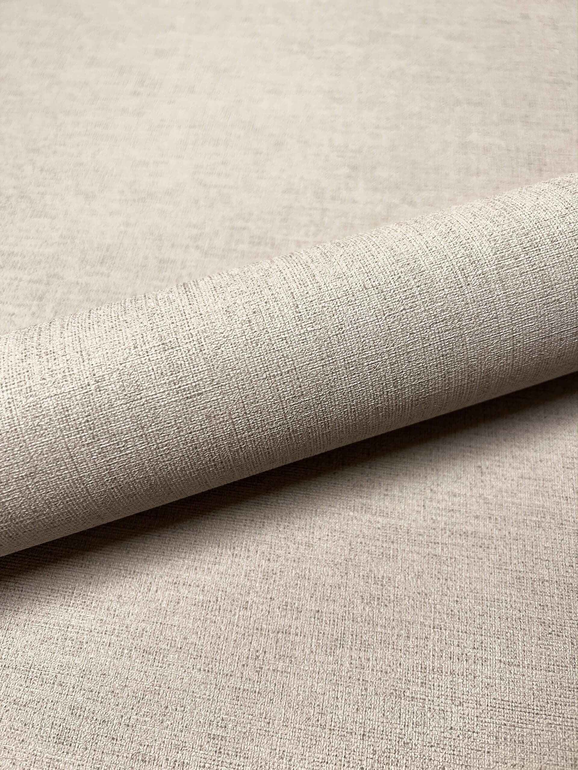 Newroom Tapete Taupe Vlies Textiloptik Modern Uni Struktur