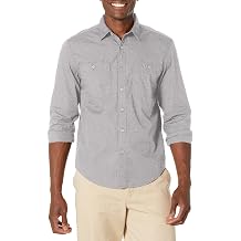 Dockers Mens Regular Fit Long Sleeve Two Pocket Work Shirt