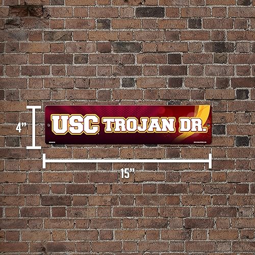 Vista 281 de Rico Industries Letrero de plástico de la NCAA de plástico de 4 x 16 pulgadas Alternativo