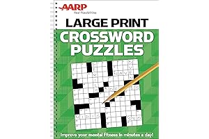 AARP Large Print Crossword Puzzles: Everyday Mind-Sharpening Challenges & Brain Boosting Exercises