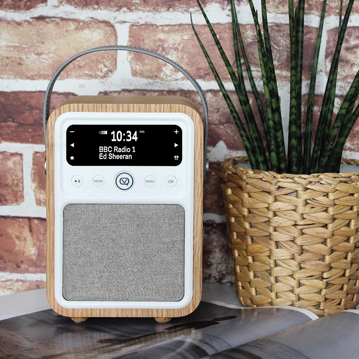 VQ Monty Portable DAB Radio Alarm Clock, Digital FM Radio with Bluetooth, Rechargeable Radio with Bluetooth Speaker - Image 3