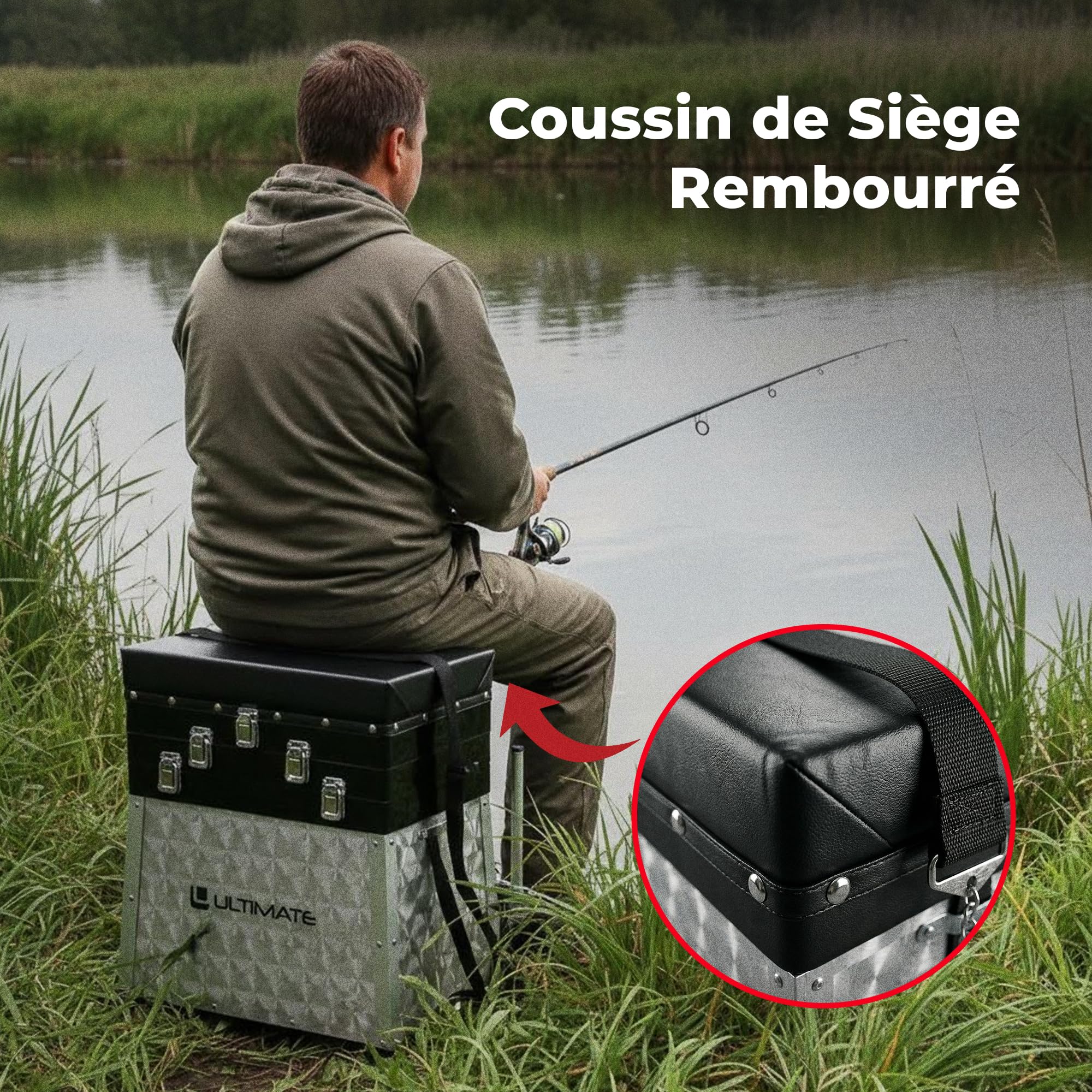 Ultimate Panier/Coffre De Pêche Seatbox - Panier Siège Pêche