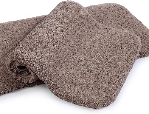 Miniatura 12 de VANZAVANZU Alfombras de Baño Antideslizantes Ultra Suaves Absorbentes de Microfibra Esponjosas Gruesas Alfombras de Baño Lavables a Máquina Gris