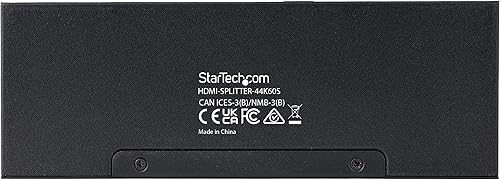 Miniatura 10 de StarTech. com - Divisor HDMI de 2 puertos (1 x 2) - Divisor de audio y video 4K 60Hz UHD HDMI 2.0 con escalador y extractor de audio (0.138inSPDIF)