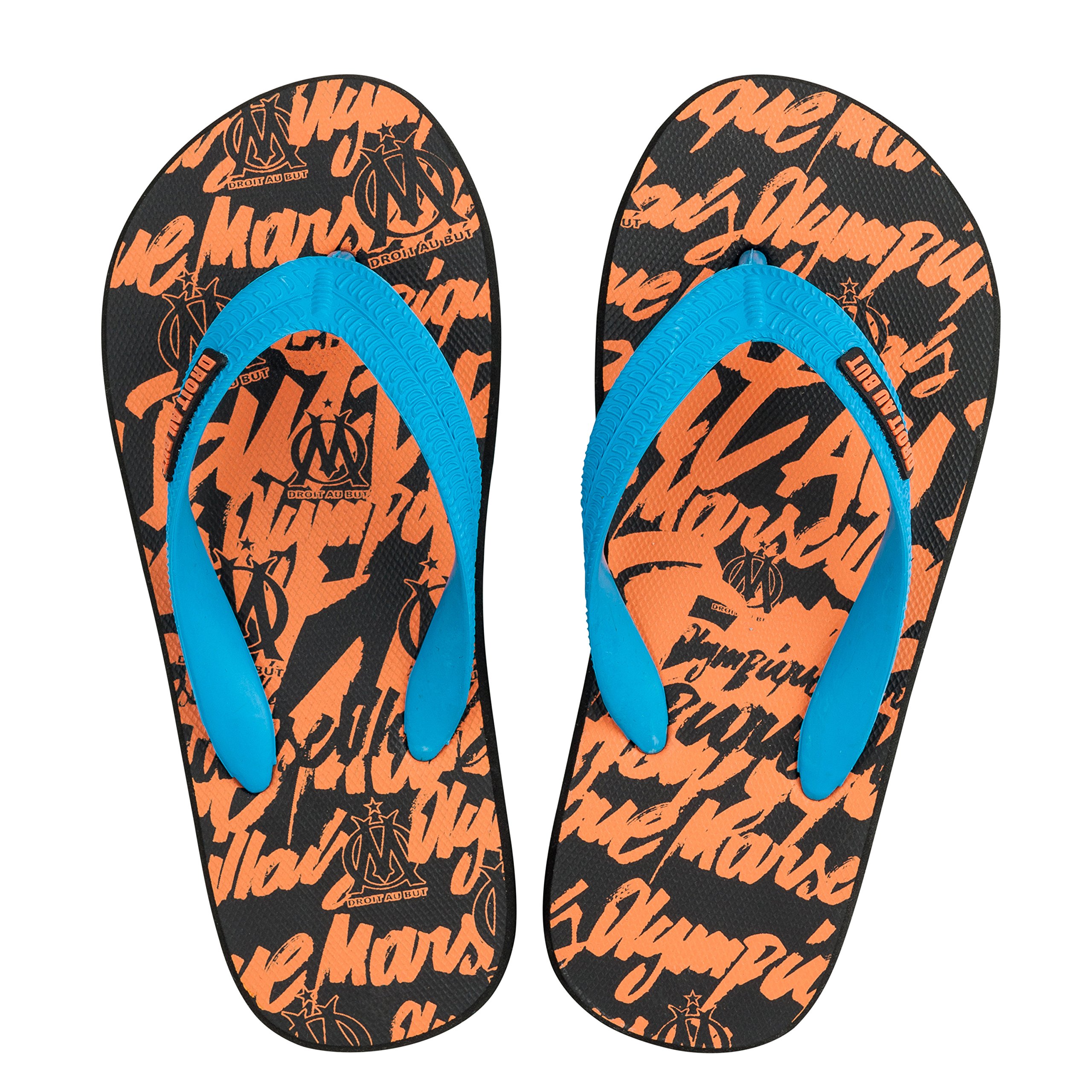 OLYMPIQUE DE MARSEILLE Tongs Om Collection Officielle Taille Enfant