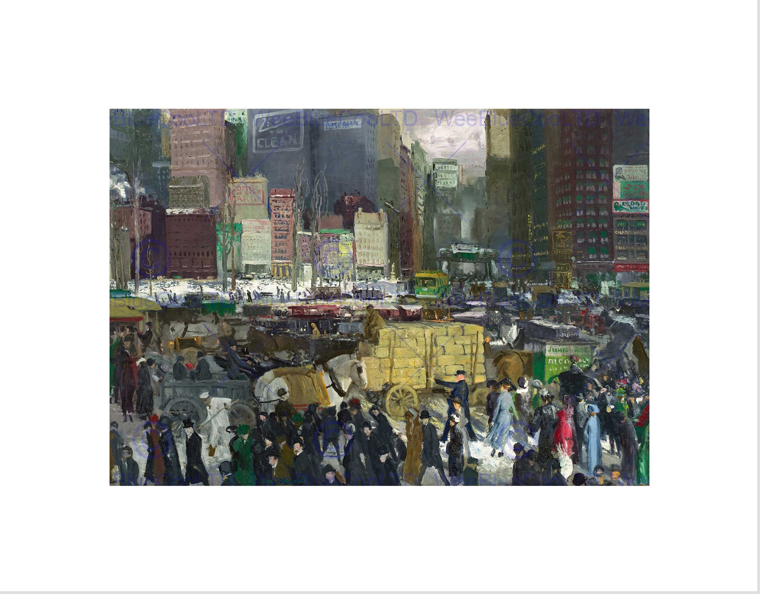 Wee Blue Coo George Bellows American New York Art Picture Wall Art Print
