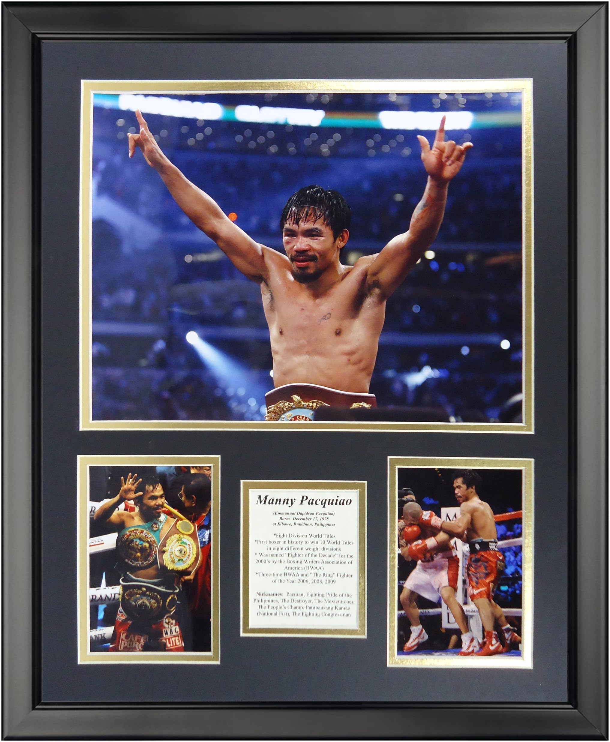 Legends Never Die Manny Pacquiao Framed Photo Collage, 16" x 20", (20319U)