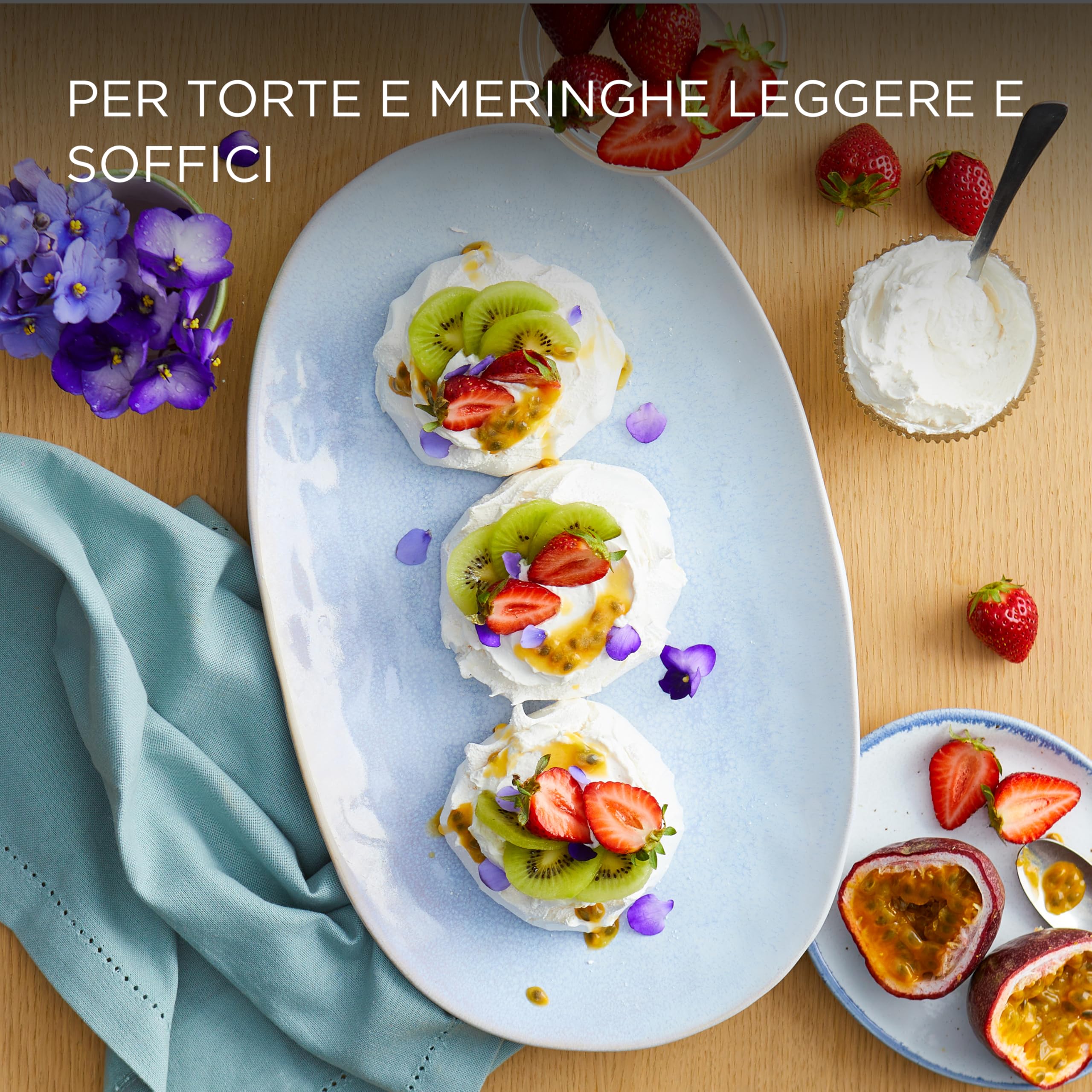 Kenwood QuickMix Go HMP40.000GY, Sbattitore Elettrico Portatile con Custodia Integrata, Fruste e Ganci per impastare in Acciaio Inox, 5 Velocità, Realizzato con Plastica Riciclata, 350W, Storm Blue