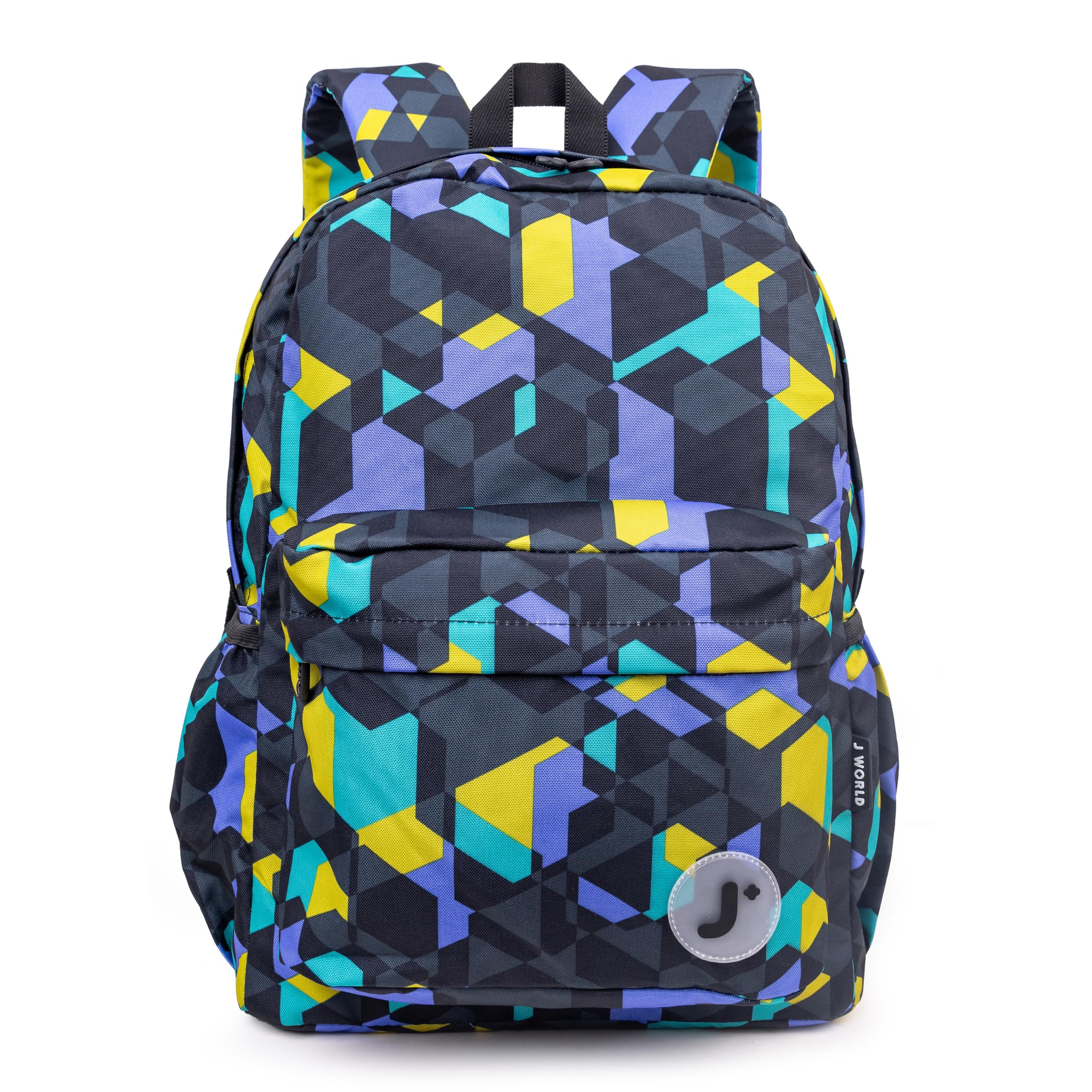 J World Oz Middle School Backpack for Kids. Cute Laptop Bookbag for Girls Boys, Cubes
