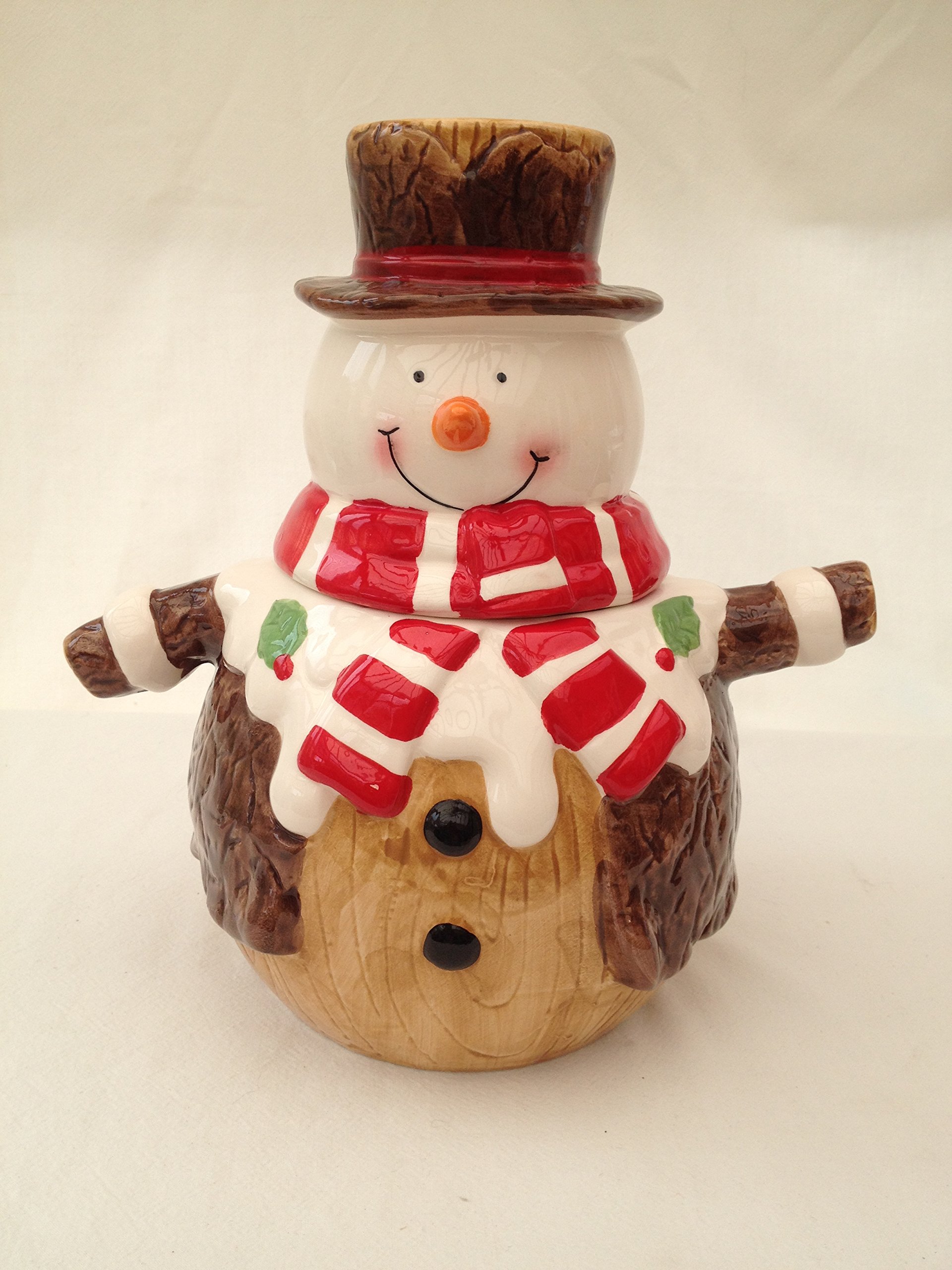 Father Christmas 25cm Snowman Cookie Jar-Christmas Decoration