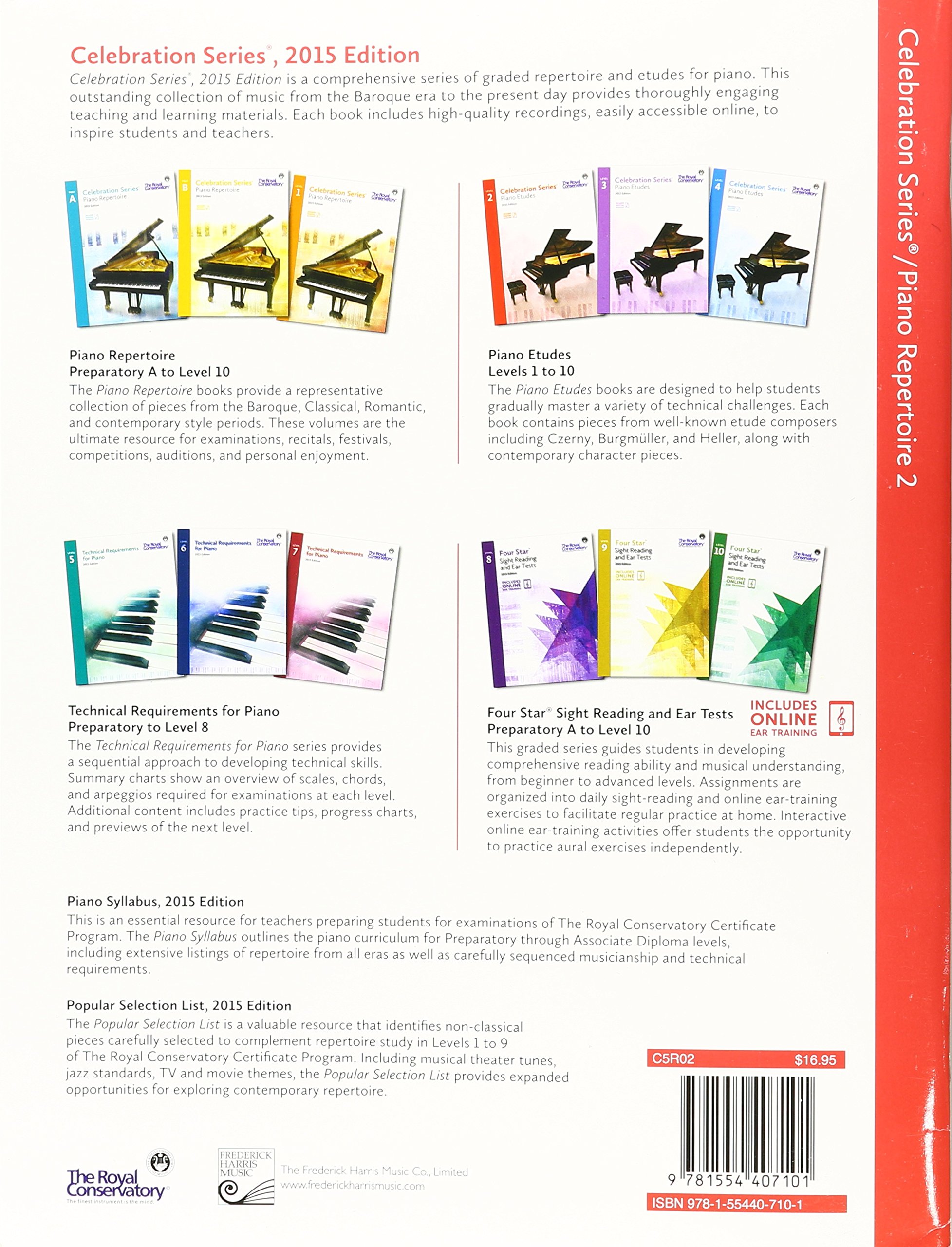C5R02 - Royal Conservatory Celebration Series - Piano Repertoire Level 2 Book 2015 Edition by Royal Conservatory (2015-04-01)