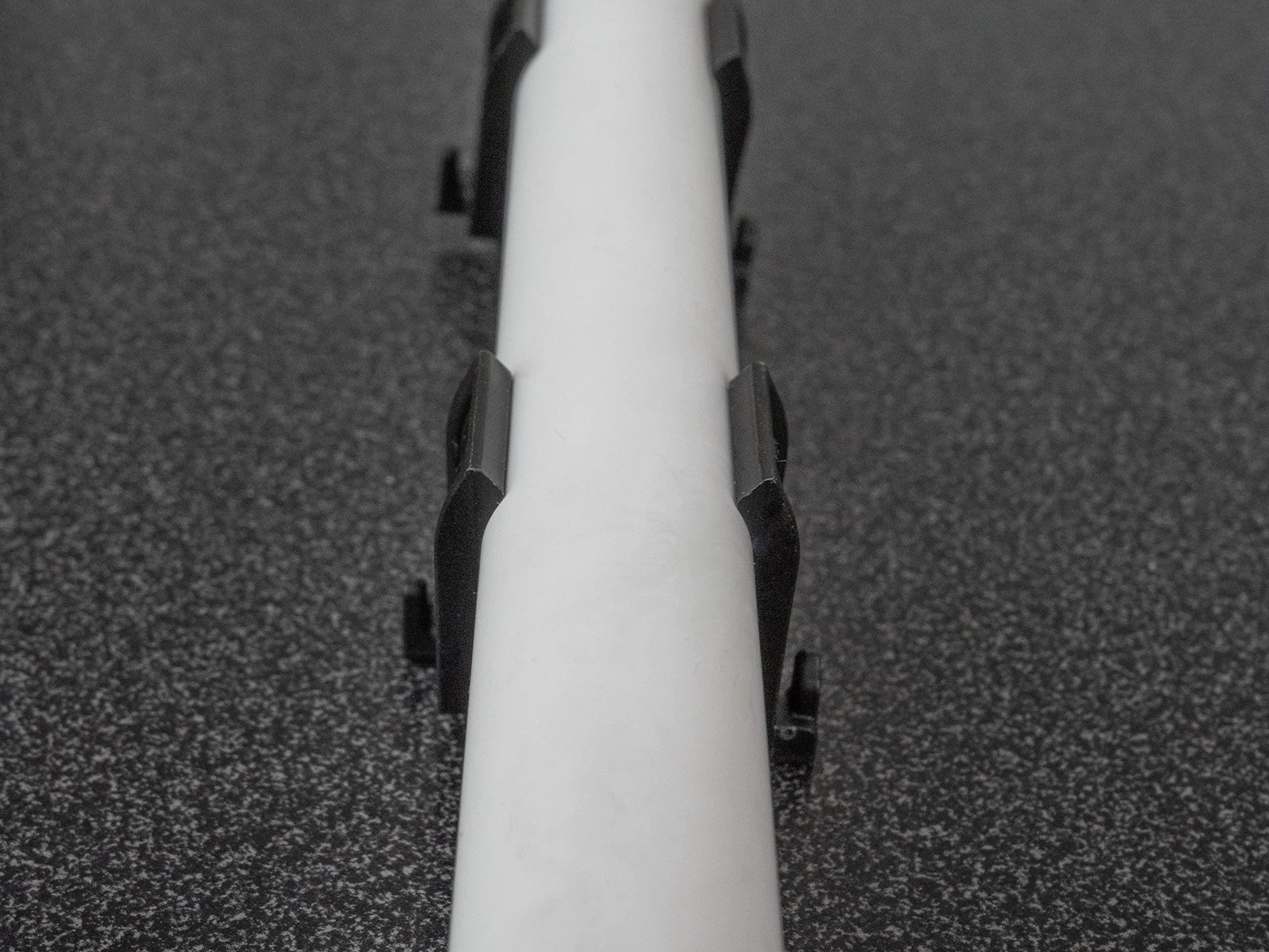 Clip per tubi, 20 mm, nero, set da 30 pezzi