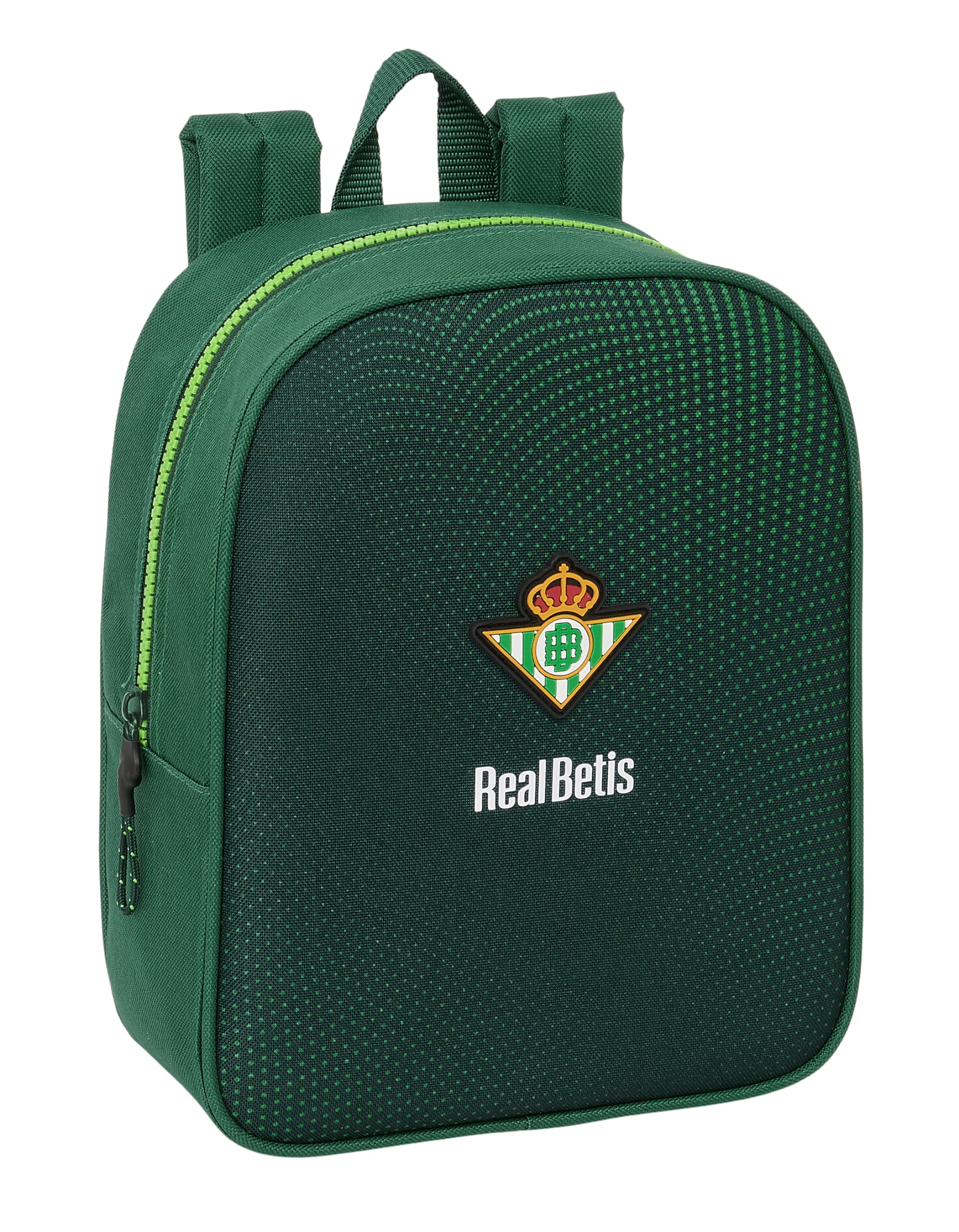 Safta Real Betis Balompié – Nursery Backpack, Adaptable to Cart, Easy Cleaning, Ideal for Children of Different Ages, Comfortable and Versatile, Quality and Resistance, 22 x 10 x 27 cm, Green, Green,