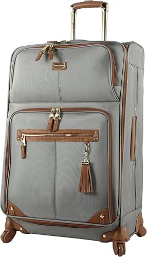 Steve Madden Designer Luggage - Checked Large 28 Inch Softside