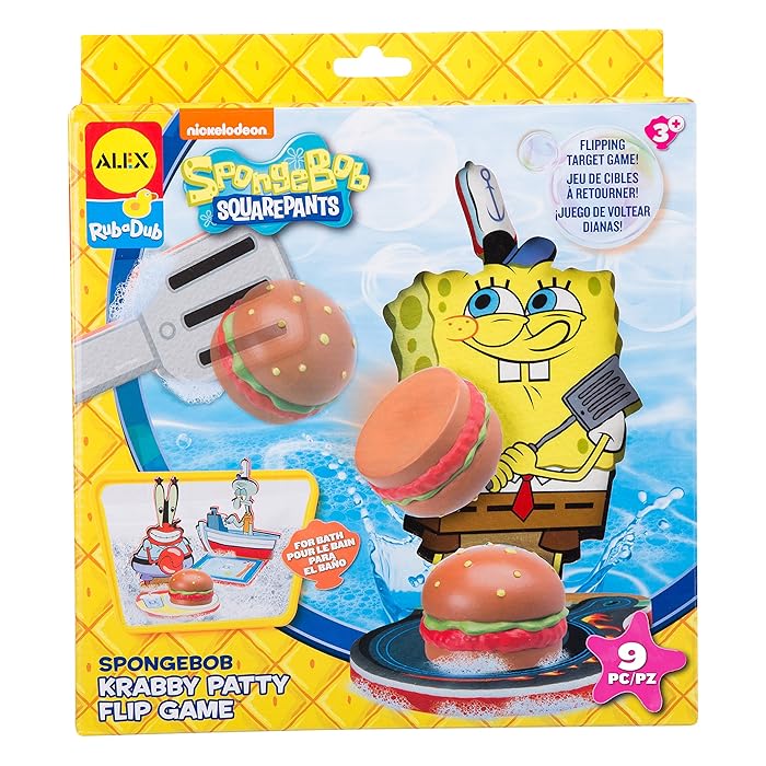 Buy SpongeBob Krabby Patty Flip Game Bath Toy Online at desertcart UAE