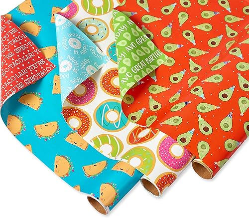 Miniatura 8 de American Greetings Juego de papel de regalo de Harry Potter de 105 pies cuadrados con cuadrículas para cumpleaños, graduaciones y todas las