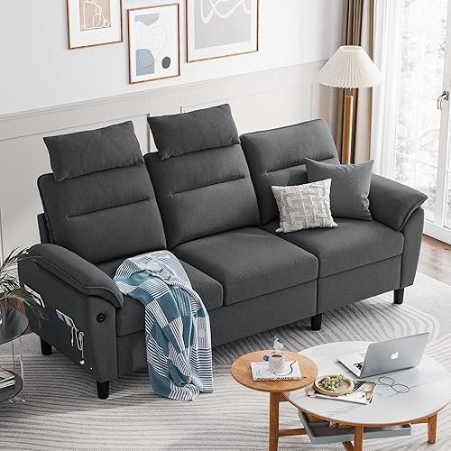 LINSY Sofá modular Cloud de 106 pulgadas, sofá modular de pana de felpa con diván en forma de L, cómodo sofá de asiento profundo para sala de estar,