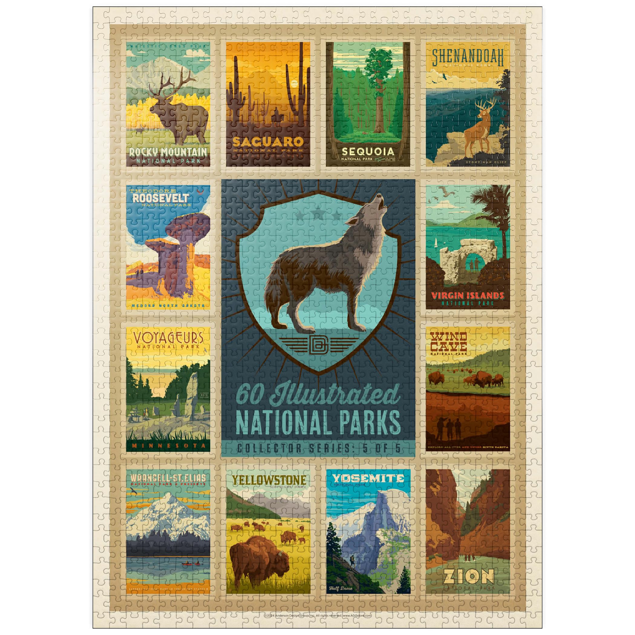 ‼️超希少品‼️新品ビンテージパズルDISNERCHARACTERORCHESTRA Amazon | National Parks Collector Series - エディション5