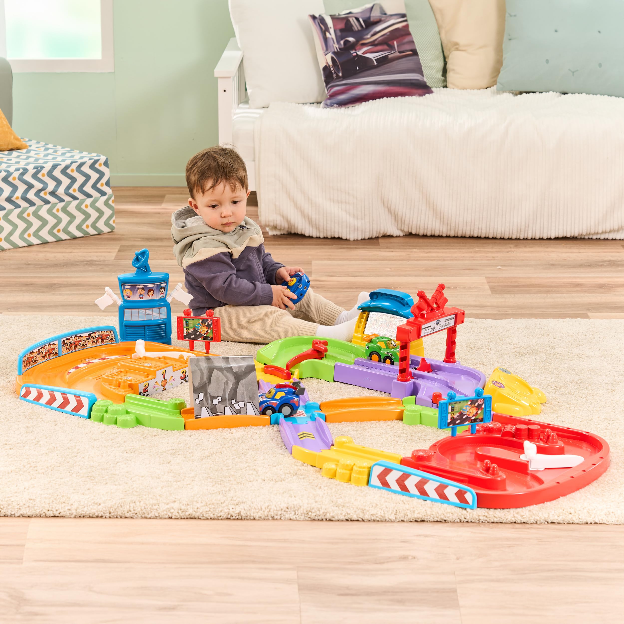 VTech TUT TUT Baby Flitzer RC Autorennbahn mit Fernsteuerung