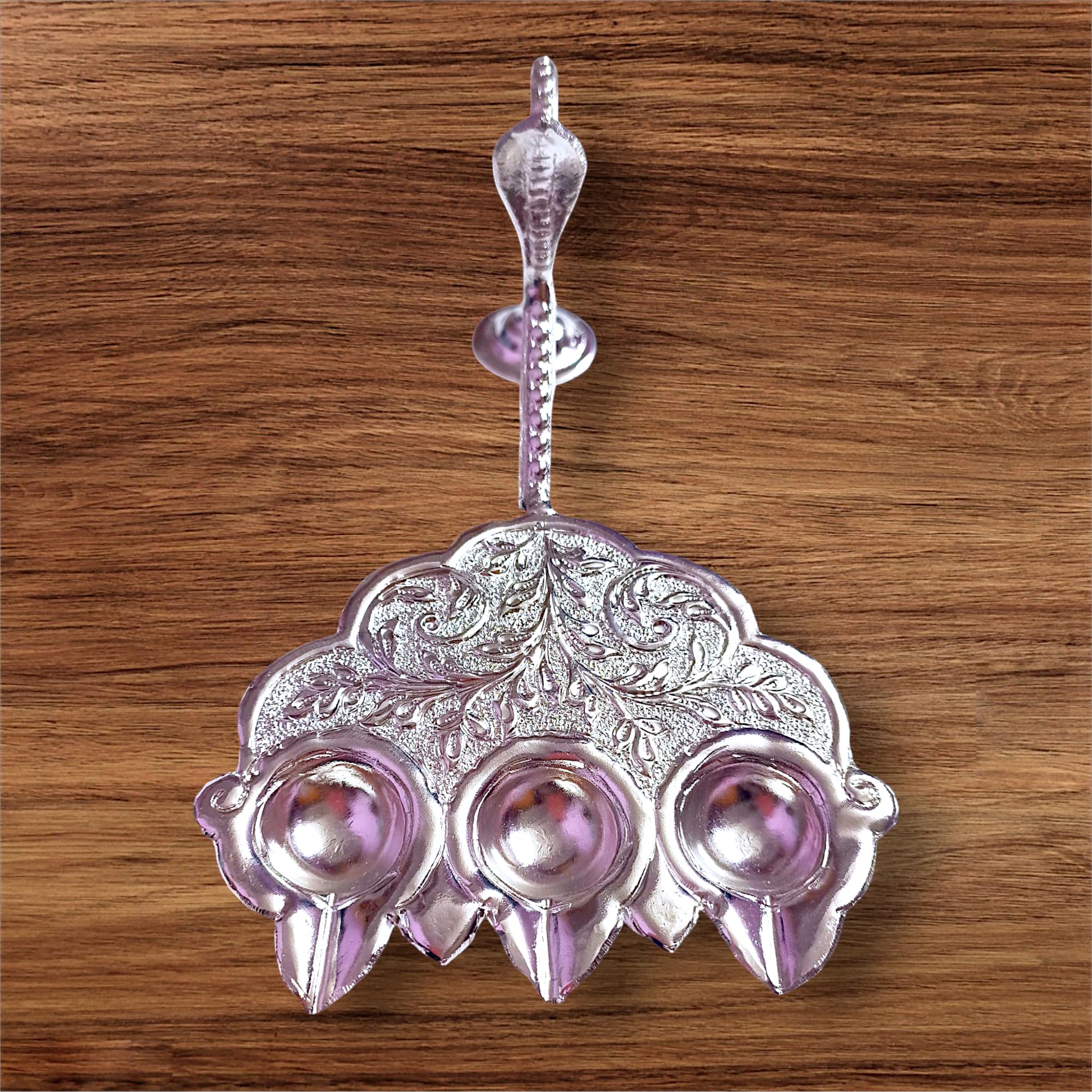 Handcrafted Brass Pooja Aarti Stand, Metal Temple Decor-image-48