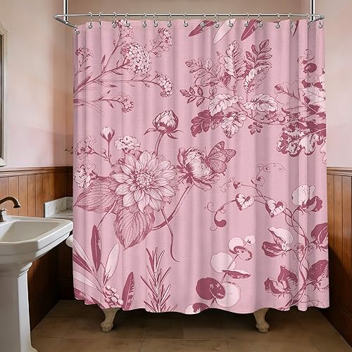 Miniatura 47 de Cortina de ducha azul marino de bosque Cortina de ducha azul oscuro de montaña y naturaleza para decoración de baño de hombres, tela impermeable con