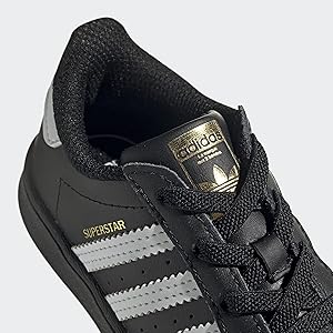Amazon.com | adidas Superstar Shoes Kids', Black, Size 4K | Sneakers