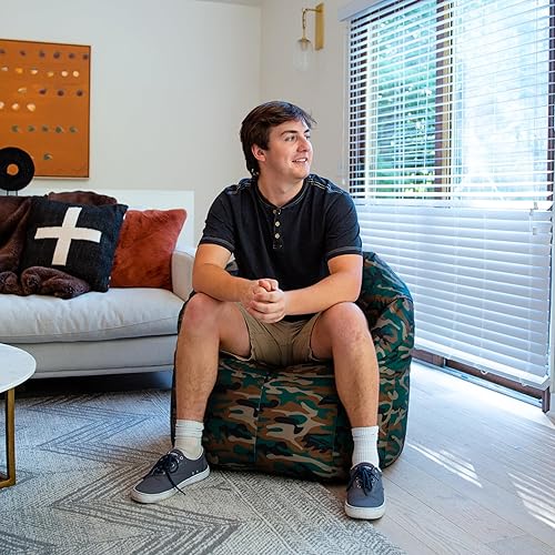 Miniatura 184 de Big Joe Milano Outdoor - Puf para exteriores, color blanco marino Cuero Montana Negro,Smartmax negro,Caribou,Carmel Montana Cuero,Blazer de