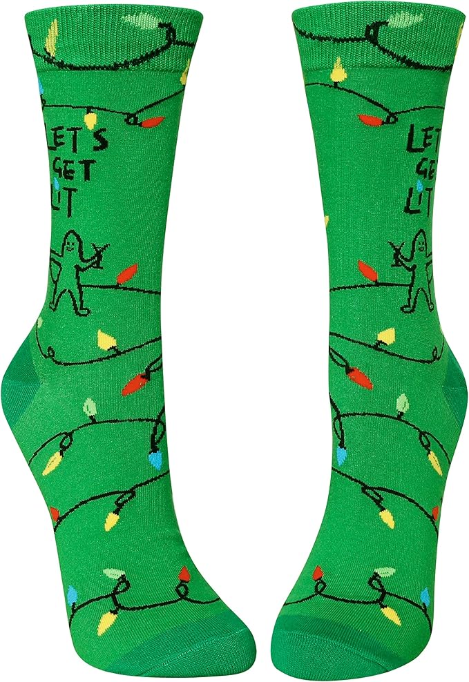 Calcetines divertidos de gato para mujer talla 6-12 miniatura 4