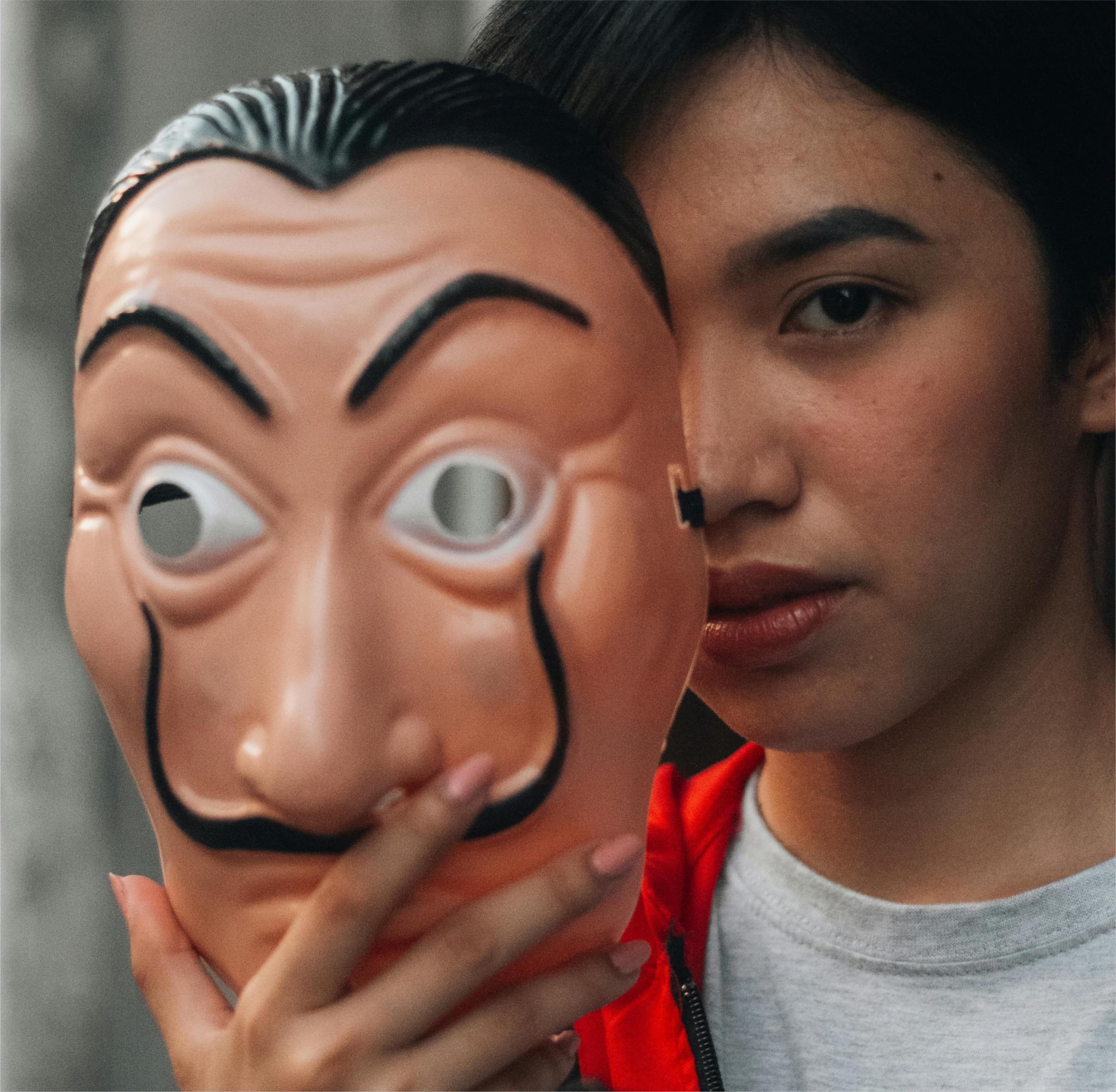 TK Gruppe Timo Klingler Bella Ciao Mask, Movies, Unisex Adults, 1 Count, Plastic, Rubber, Carnival, Halloween, Adults - Image 2