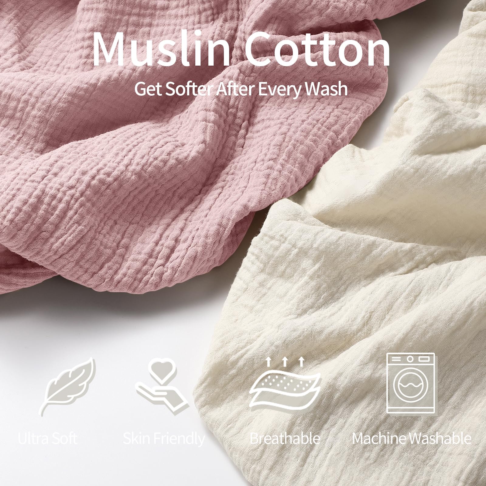 Peepeemax Lenzuola Navicella Universale Lenzuola Culla Neonato Lenzuola Carrozzina Neonato,100% Mussola di Cotone 70x32 70x35 75x35cm 80x40cm (Rosa)