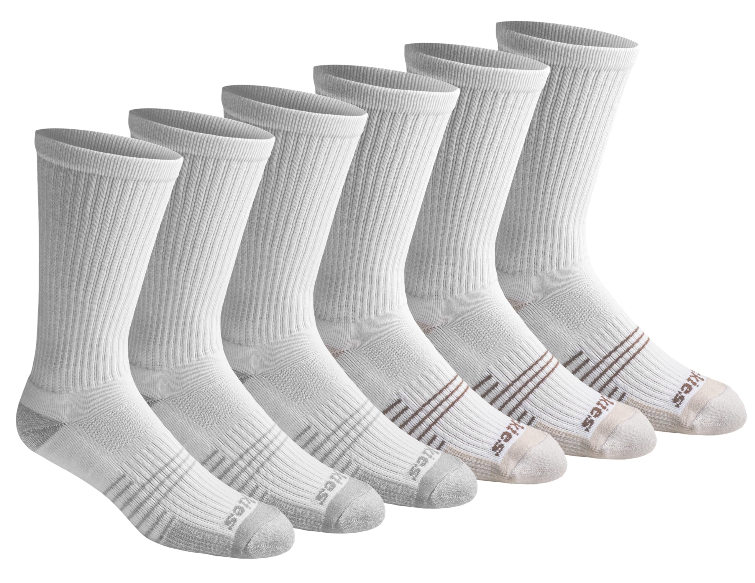 dickies Men's HYDRO-COOL Moisture Control Crew Socks (6 Pairs)-picture-25