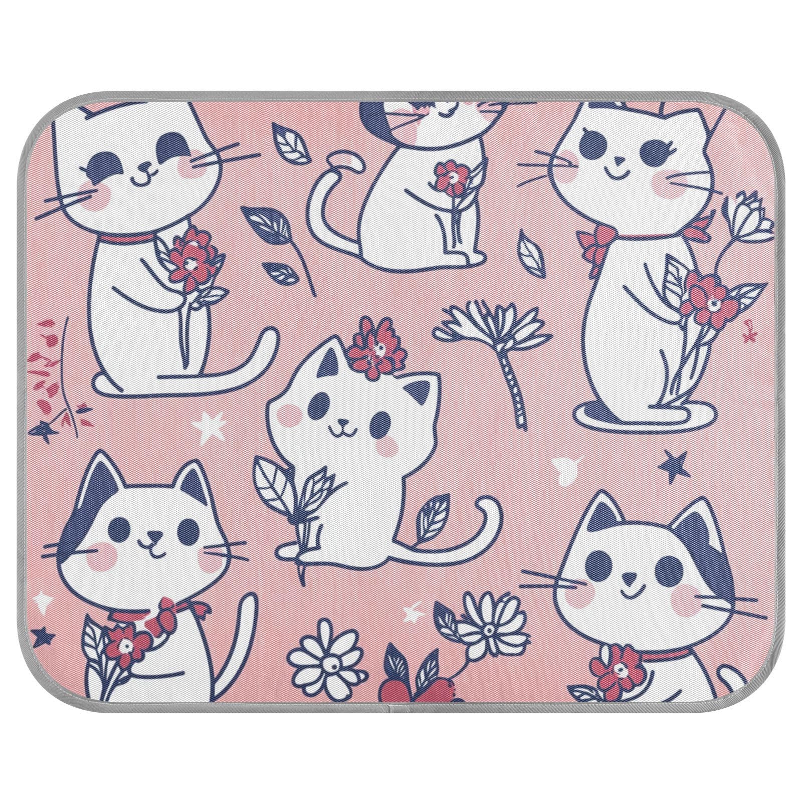 siphylline Independence (4 July) Ragdoll Cats Blush Summer Cooling Bed for Dogs Self Cooling Outdoor cat mat for Cat's Sleeping Accessories tapete enfriador para Perros S