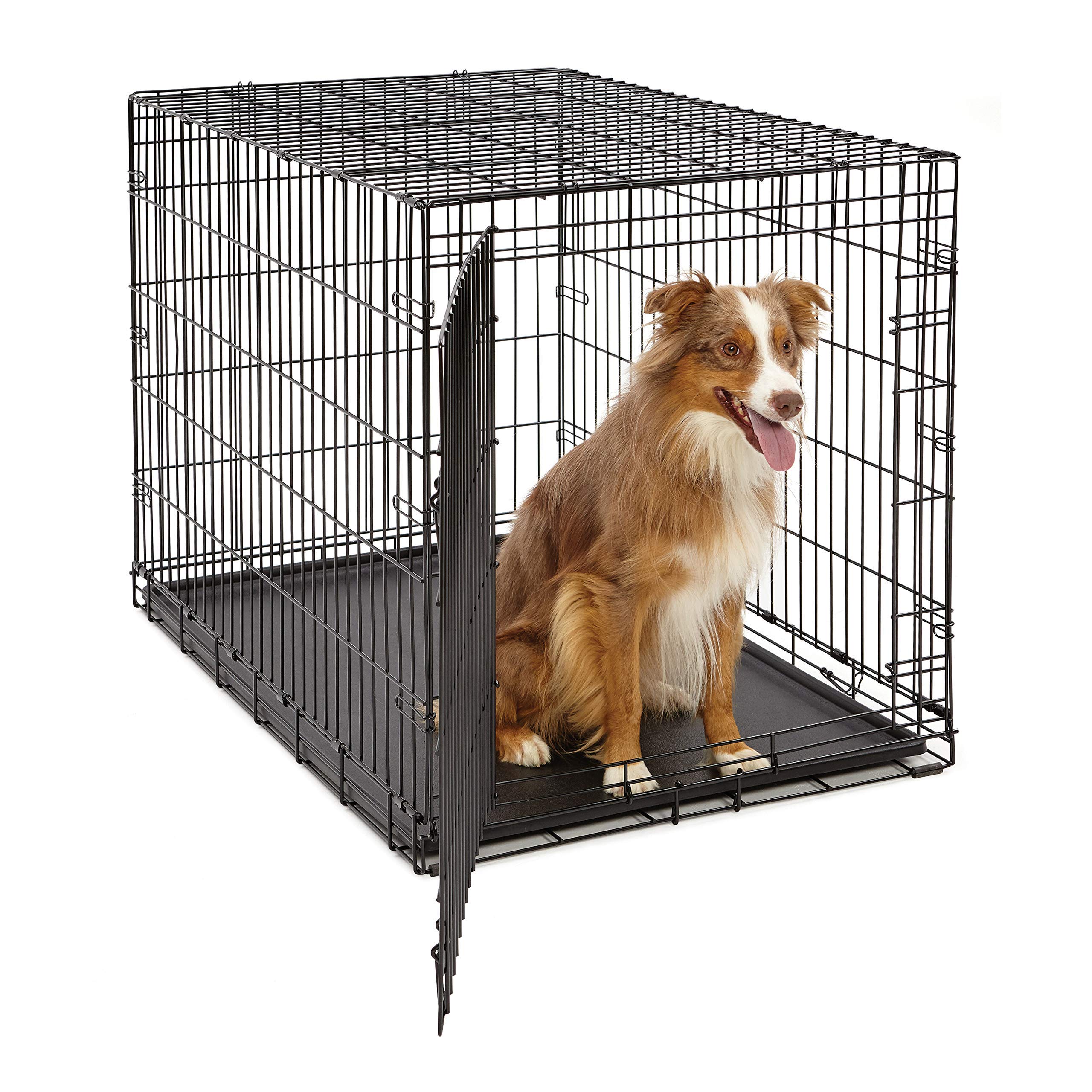 Life Stages LS-1642 Single Door Folding Crate for Large Dogs(71 - 90lbs)
