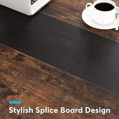 Miniatura 7 de Tribesigns Escritorio ejecutivo de 63 pulgadas, escritorio grande para computadora de oficina con marco grueso, estación de trabajo moderna y