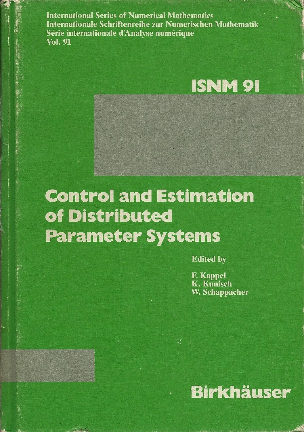 Buy Control and estimation of distributed parameter systems: 91 ...