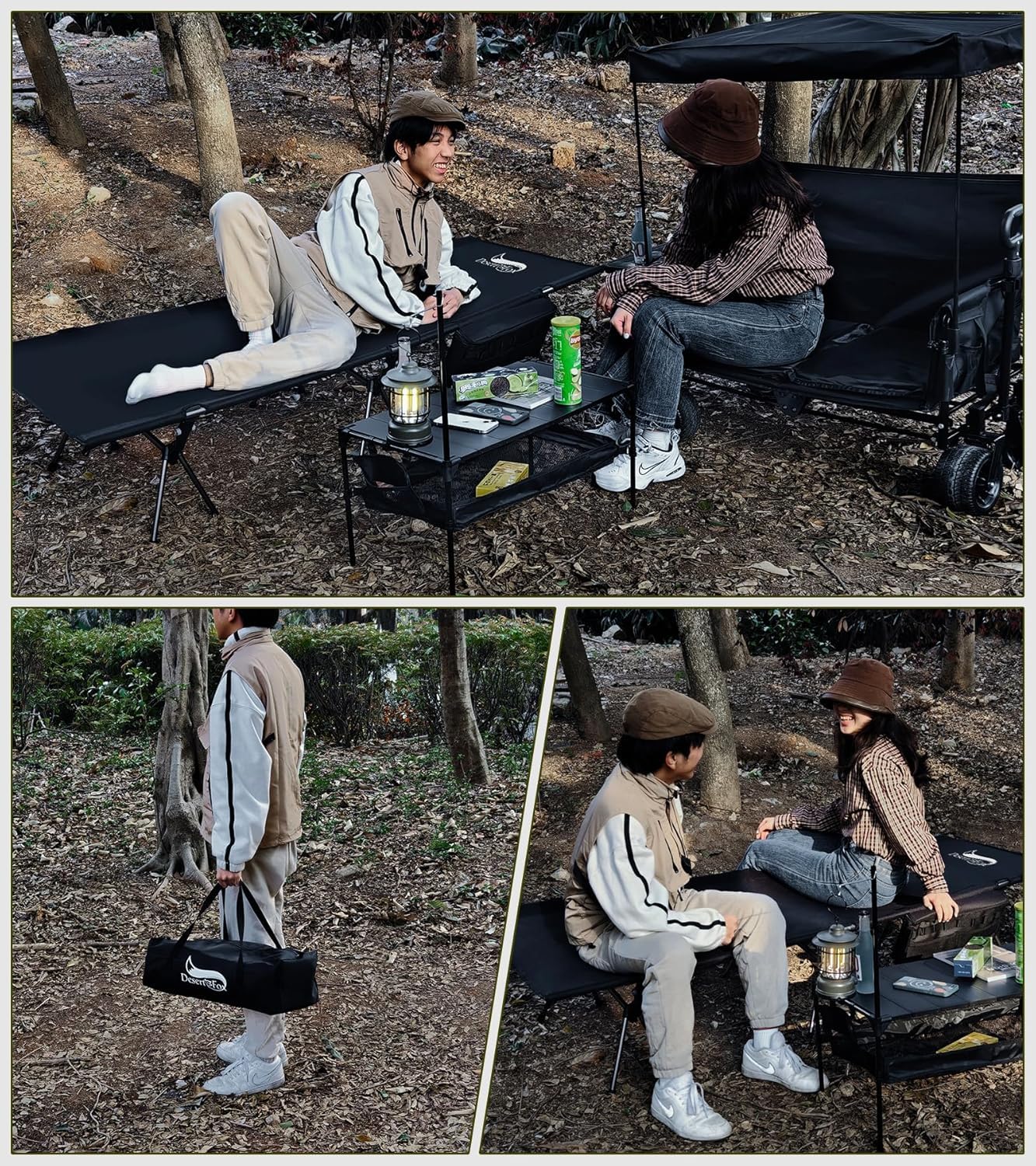 DOD ブラック コット 収納バッグ付き BLACK CAMP COT ブラックキャンプ コット ベッド アウトドア 黒