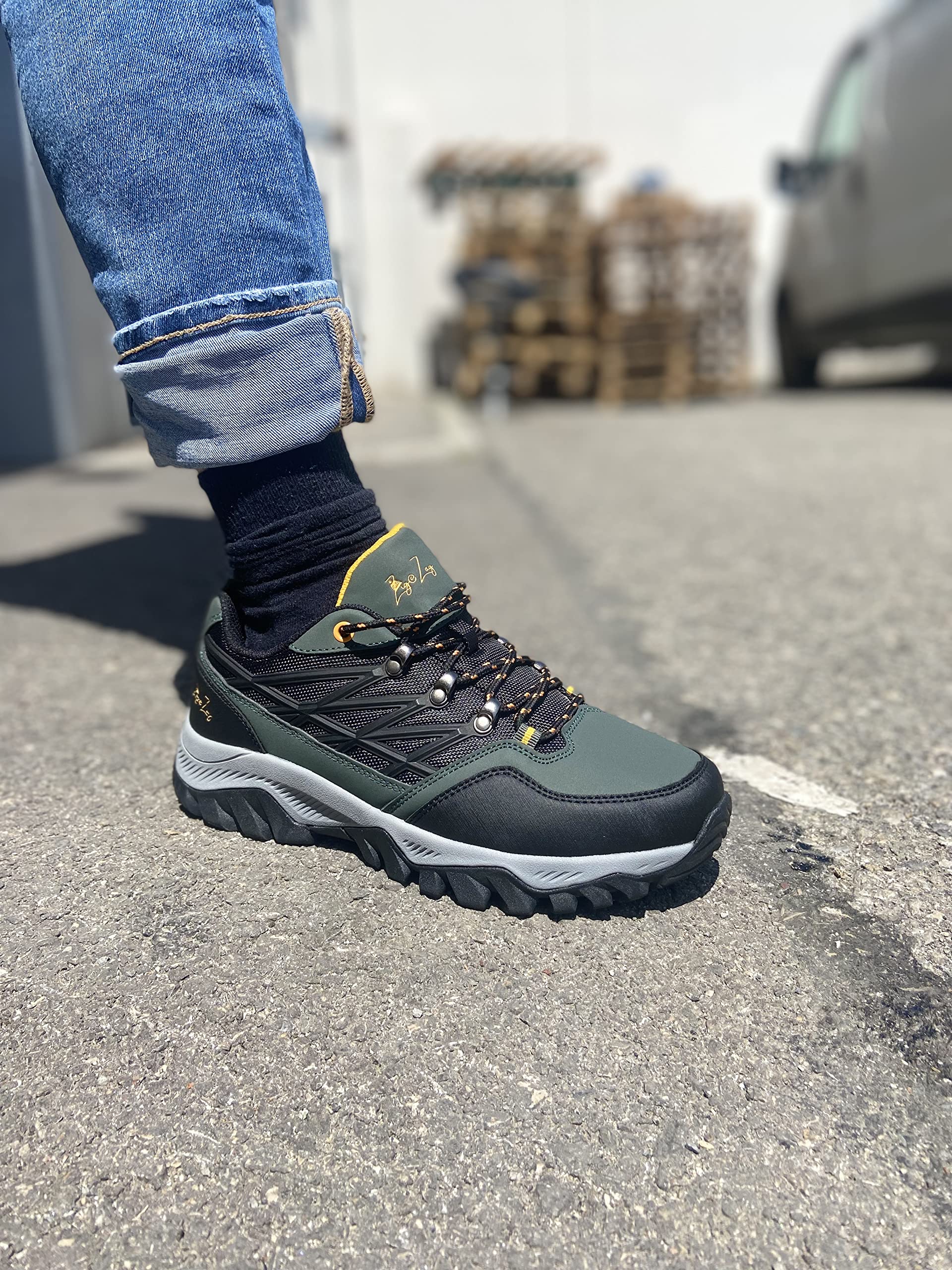 Zapatillas de senderismo/alpinismo unisex H/F – Zapatillas impermeables antideslizantes – Comodidad y durabilidad – Caqui