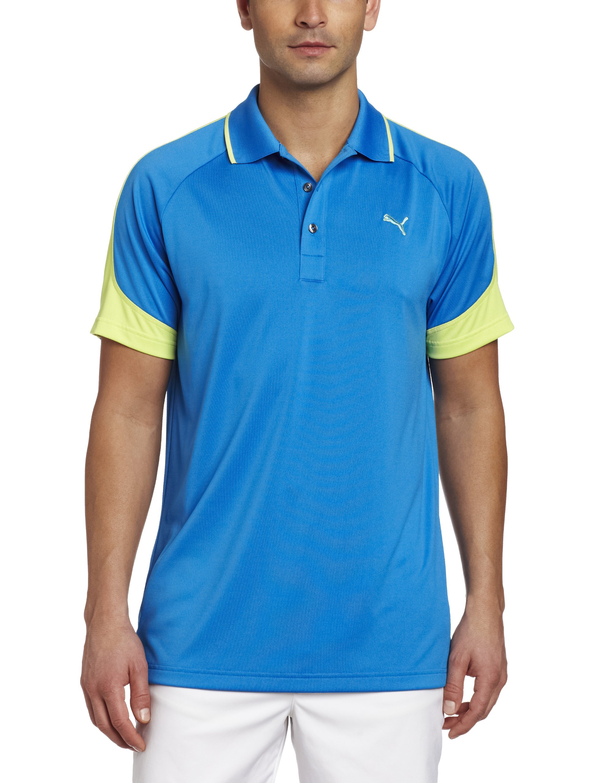 Puma Golf NA Men's Color Block Jacquard Polo Tee