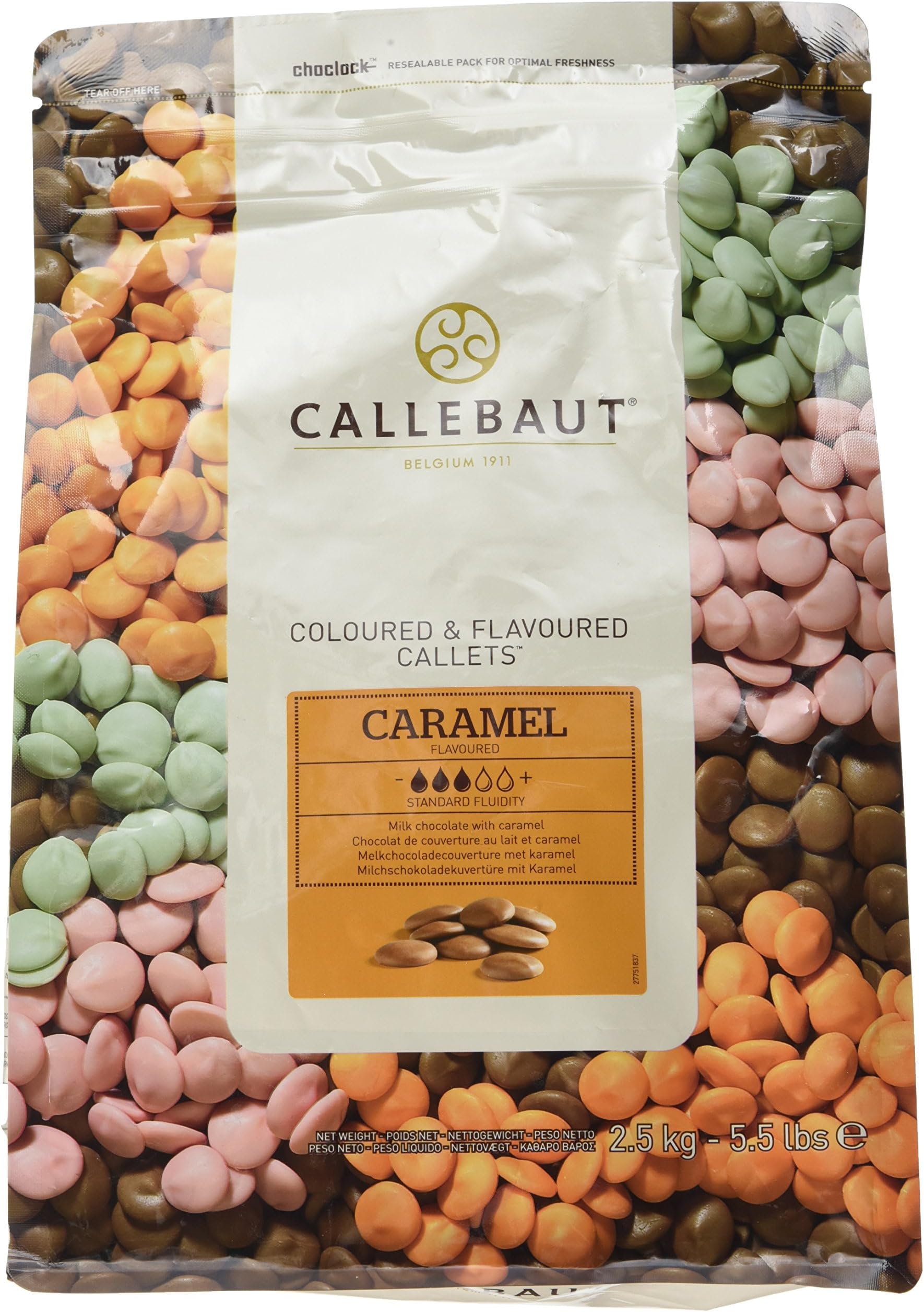Milk Chocolate Callets with Real Caramel 2.5 kg