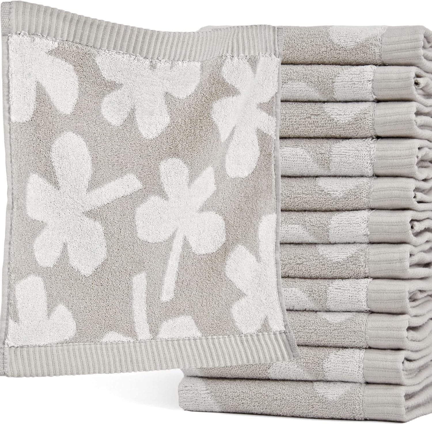 Washcloths 12” x 12”, Highly Absorbent Wash Cloths for Face