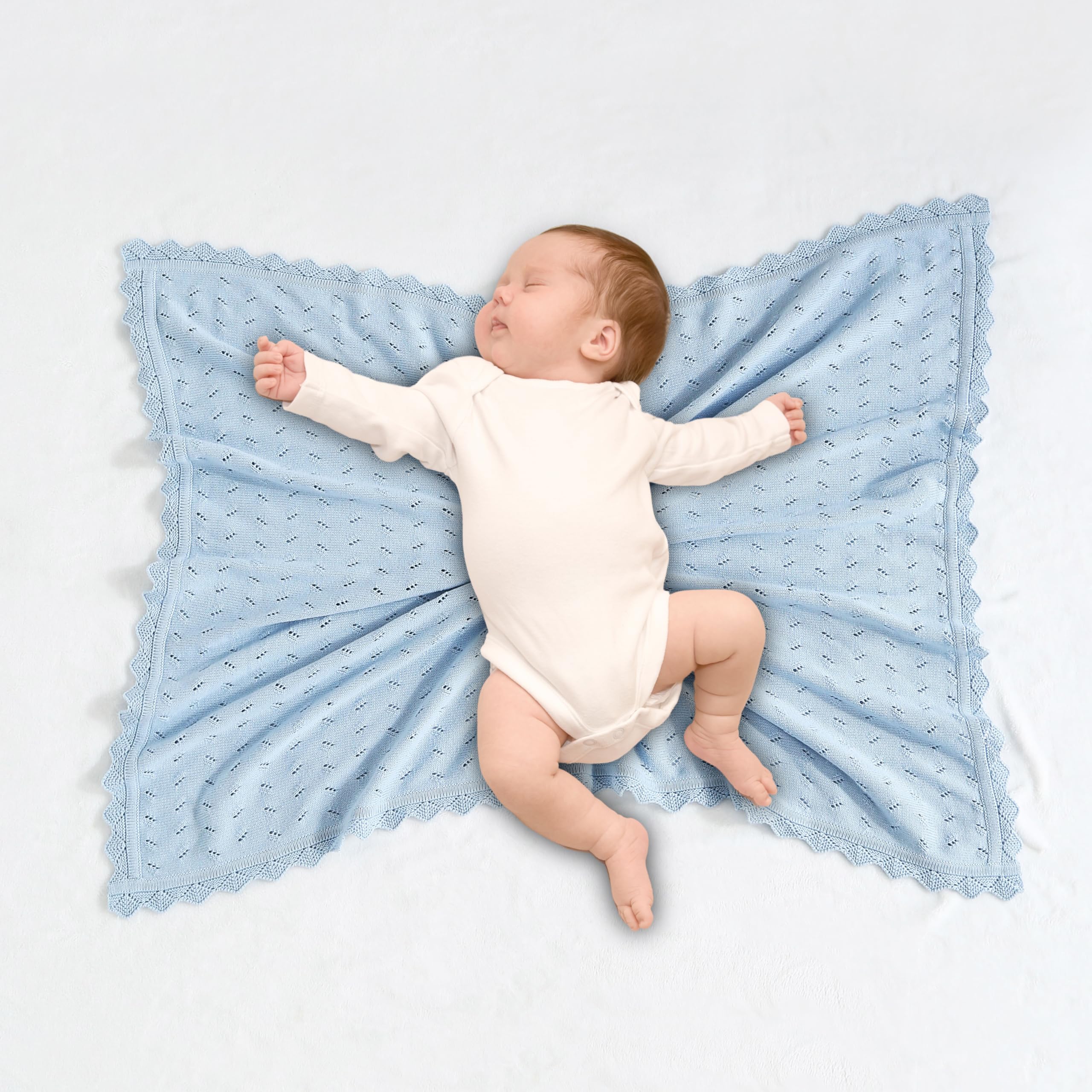 Leaf Baby - Coperta Per Bambini Ultra Morbida 75x100 Cm, Doppio Lato: Fiori Rosa E Pois, Unisex