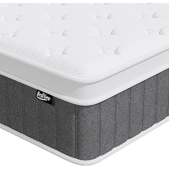 Mattress 120 x 200 cm 26 cm Spring Mattress H3 Height 7-Zone Orthopaedic Pocket Spring Mattress with Comfort Memory Foam Layer Oeko-Tex Certified 101 Nights Trial Sleep
